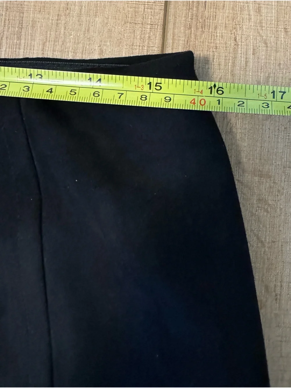 We The Free Faux Suede Flare Pants Black Slit Hem High Rise Size 31